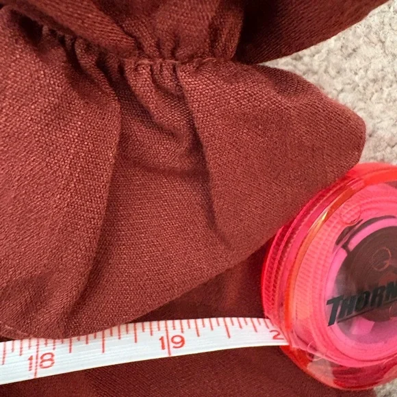 Ruffled Brown Sleeveless Top - Picture 7 of 8